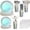Silver, variant on 200 PCS Gold Disposable Party Supplies, Disposable Party Tableware Set with Gold Paper Plates, Paper Cups, Napkins, Plastic Knives, Forks and Spoons (25 Guests)