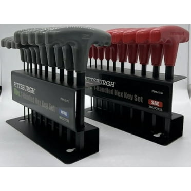 T-HANDLE HEX KEY SET 20 Pc ALLEN T HANDLE WRENCH METRIC SAE