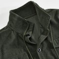 thumbnail image 4 of Stralyhd Mens Corduroy Jacket Turn Down Collar Long Sleeve Vintage Button Front Trucker Jacket Casual Fall Jacket with Pockets Army Green 3XL, 4 of 7