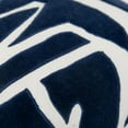thumbnail image 5 of Rizzy Home Ivory/DARK Blue 20"X20" Abstract Appliqued Poly Filled Throw Pillow, 5 of 5