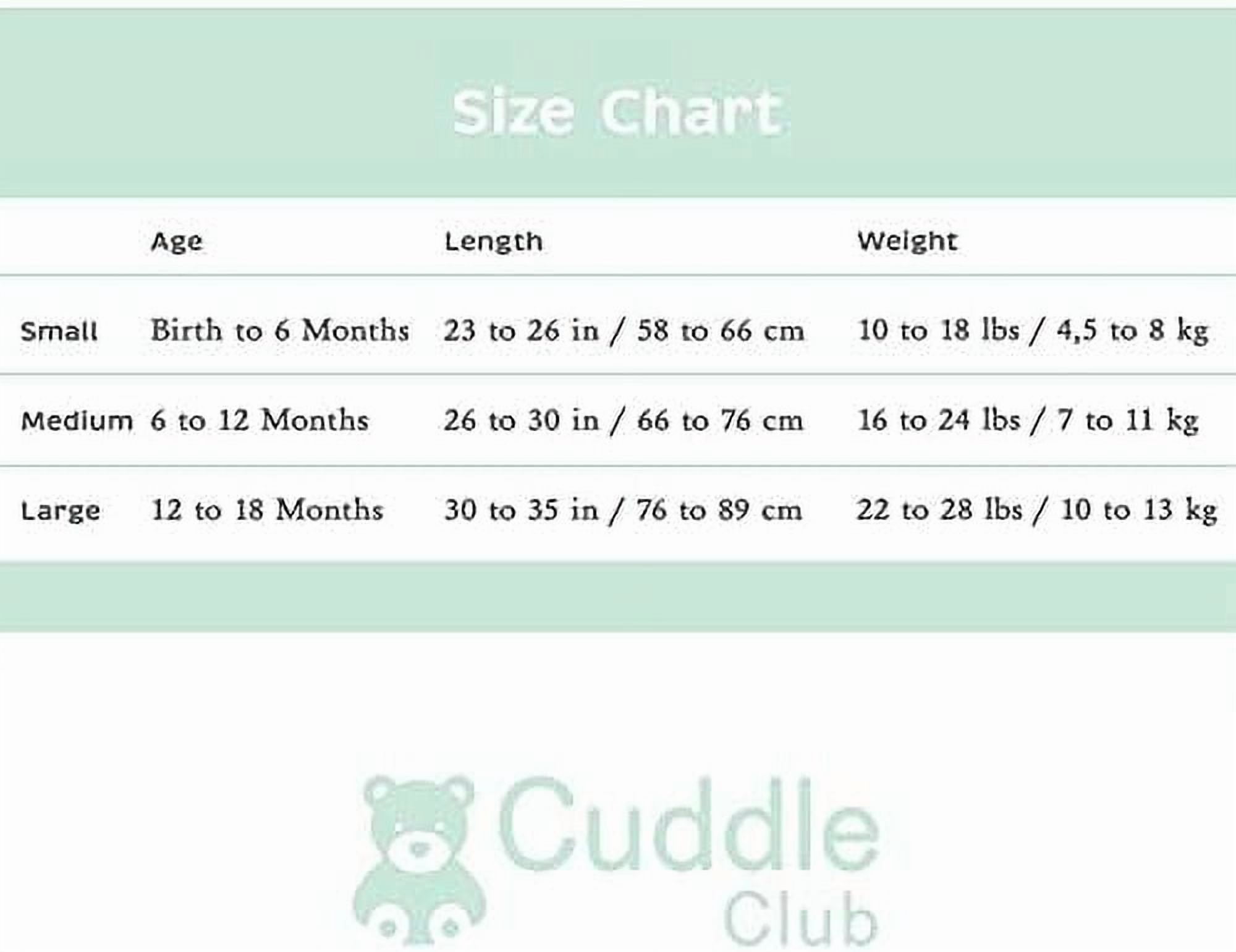 Cuddle Club Fleece Sleep Sack Swaddle Blanket Baby Sleeping Bag, Bear Caterpillar Large