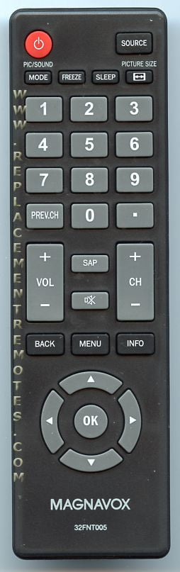 MAGNAVOX 32FNT005 TV Remote Control