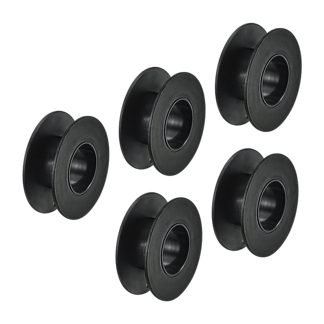 Unique Bargains 2.2 Inch Floss Bobbins, 50 Pack Plastic Empty Thread Spools Wire Weaving Bobbin Chain Tape for Sewing Embroidery, Black