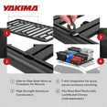 thumbnail image 4 of YAKIMA 84 by 49 Inch LockNLoad 3 Bar System Heavy Duty Roof Rack Platform, 4 of 10