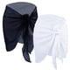 thumbnail image 1 of Pareos de bikini de gasa livianos y con protección solar Faldas playeras elegantes en blanco y negro, 1 of 8