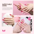 thumbnail image 3 of Set de esmaltes de uñas Morovan Hot Pink Air Dry para mujer, 6 colores, 3 of 9
