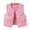 Pink, variant on Women's Denim Vest Vintage Croppped Waistcoat V-Neck Jean Gilet Botton Vest Khaki M