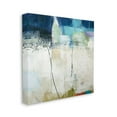 thumbnail image 2 of Modern Expressive Abstract Off-White Blue Green Abstract Gallery-Wrapped Canvas Print Wall Art, 17x17, 2 of 2