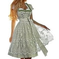 thumbnail image 1 of Robe de Performance à Manches Courtes Thème Oktoberfest Allemand pour Femmes Tenue de Fête Décontractée, 1 of 1