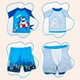 thumbnail image 4 of Toddler Short Sleeve Swimwear Tops + Cartoon Animal Print Shorts + Hat, 4 of 6