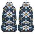 thumbnail image 2 of XMXT 2Pcs Car Seat Cover Decor Protector, Flat Geometric Patterns Bucket Auto Front Seats Covers Fits for Cars SUVs Trucks, Universal Fit, 2 of 9