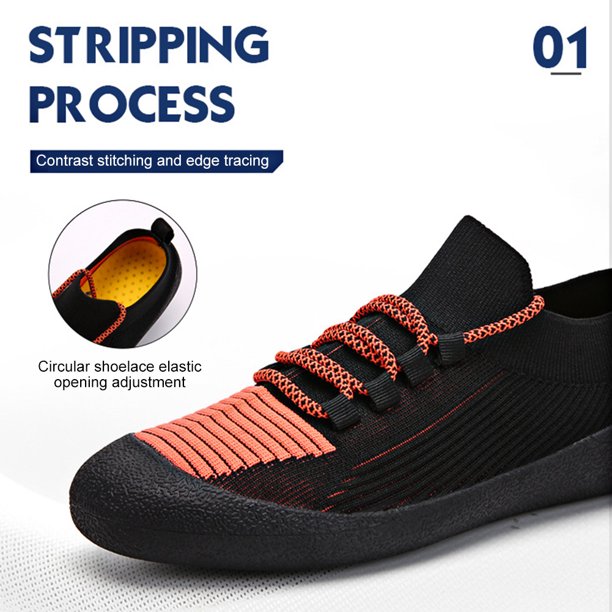 Zapatos para caminar Zapatillas de deporte Zapatos casuales al aire libre Antideslizantes Ejercicio de gimnasio para hombres Mujeres (38) Naranja Wdftyju Tenis De Mujer Tenis De Hombre