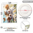 thumbnail image 3 of Acrylic Tray 15.7*11.8*1.9 Inch Transparent Tray Food Tray Tea Cup Tray Serving Trays Cosmetics Storage Kitchen Table Bathroom Sundry Storage Two Cute Puppies, 3 of 7