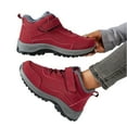 thumbnail image 3 of Willtoo Women's Waterproof Warm Hook and Loop Platform Snow Boots Comfort Fur Lined Orthopedic Lightweight Non Slip Booties for Winter Ski Outdoor Hiking Red, 3 of 6
