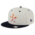 thumbnail image 3 of Men's New Era Cream/Navy Houston Astros Two-Tone Corduroy 59FIFTY Fitted Hat, 3 of 6
