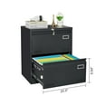 thumbnail image 6 of 2 Drawer Metal Lateral File Cabinet with Lock,Office Vertical Files Cabinet for Home Office, 6 of 6
