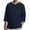 Navy, variant on IROINNID Button Down Shirts for Men Long-sleeved Round Neck Cotton And Linen Loose Shirt Pure Color Multi-size,Gray