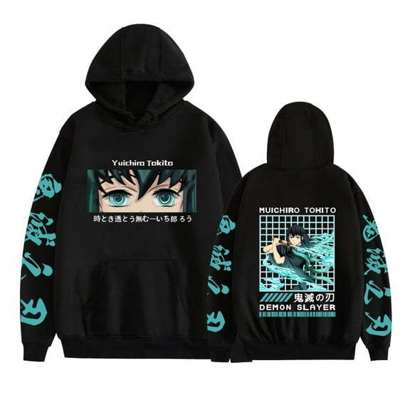 MAECKYRR Anime Muichiro Tokito Hoodie Tokito Muichiro Harajuku Street Pullover Demon Slayer Hoodie