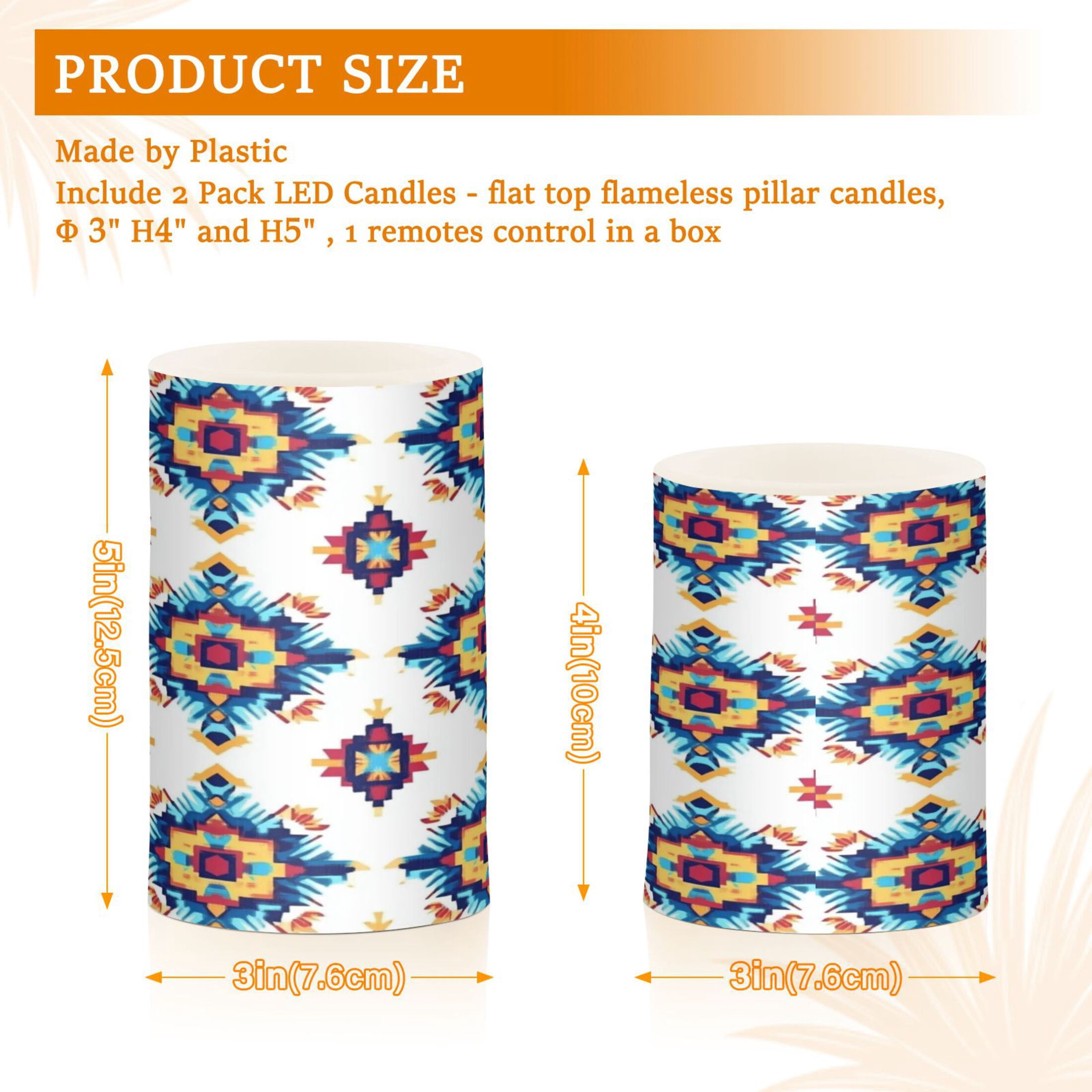 2 PCS Flameless Candles with Remote Timer LED Battery Operated Flickering Candle Light for Wedding Table Home Decoration Gifts Elegant Colors and Shapes