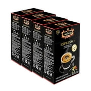 King Coffee Espresso Vietnamese Coffee Trung Nguyen International Black Coffee Coffee Mix Soluble Coffee Instant Coffee - 15 sticks x 2g per box Pack of 4