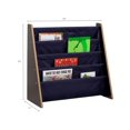 thumbnail image 2 of Wildkin Canvas Sling Book Shelf for Boys and Girls, Wooden Design Features Four Shelves - Espresso w/ Blue, 2 of 3