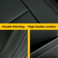 thumbnail image 4 of KOJEM Seat Covers Set Compatible with 2019-2023 Chevrolet Silverado GMC Sierra Crew Cab Black LT WT RST Factory Style Synthetic Leather, 4 of 12