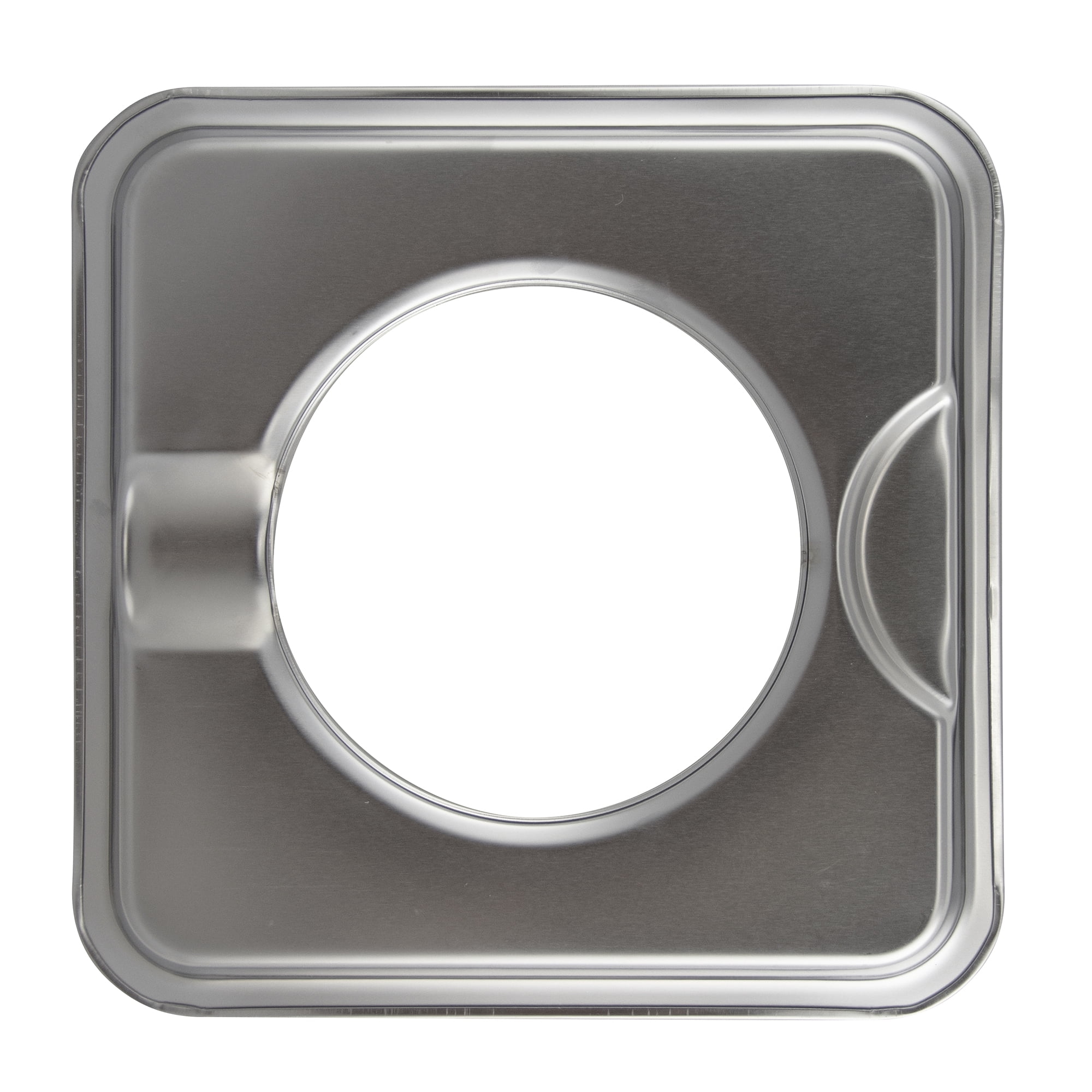 Range Kleen SGP4002X Style I Chrome Square 7.75 inch 2 Pack Range Drip Pan