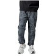 thumbnail image 1 of Odeerbi 6-15 Años Niños Algodón Pantalones Workout Athletic Deportes Jogger Pantalones Color Sólido Casual Joggers Con Bolsillo, 1 of 9