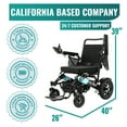 thumbnail image 3 of MALISA Electric Wheelchairs for Adults, Premium Lightweight Power Wheelchairs, Black, 3 of 7