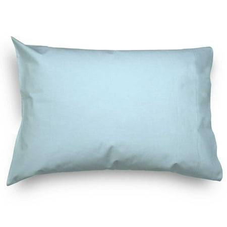 SheetWorld Twin Pillow Case, 100% Cotton Flannel 20 x 26, Aqua