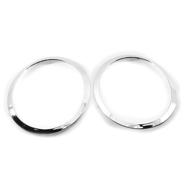 2Pcs For Mini Cooper R55 R56 R57 R58 2007~2015 Gloss Black Headlight Ring Bezel Trim Surround Cover Car Accessories