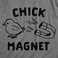 thumbnail image 2 of Mens Chick Magnet T Shirt Funny Easter Sunday Baby Chick Holiday Novelty Tee Graphic Tees, 2 of 7