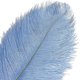 thumbnail image 3 of Xiao Hua 12 plumas de avestruz azul bebé naturales a granel de 16-18 pulgadas (40-45 cm) para centros de mesa de bodas, fiestas, Pascua, Gatsby y decoración del hogar., 3 of 5