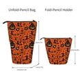 thumbnail image 2 of Kdxio Telescopic Pencil Bag Pen Holder Stationery Case,Stand-up Retractable Transformer Bag Organizer for Christmas Holiday(Halloween3), 2 of 6