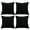 Black, variant on AUQ 4Pcs Decorative Pillow Covers No Curling Edges Pillow Covers 20X20 Anti-Rip Build Pillow Cover Style1