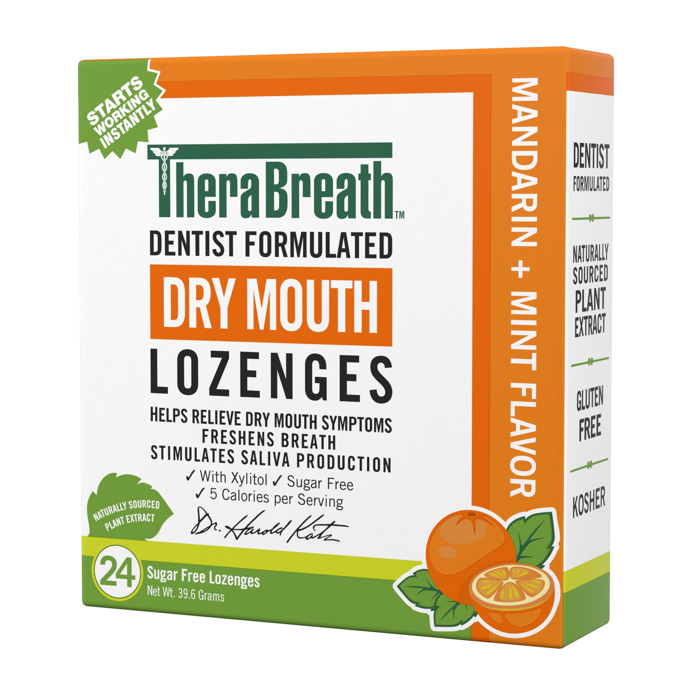TheraBreath Dry Mouth Dentist Formulated Sugar-Free Lozenges