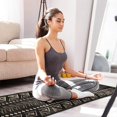 thumbnail image 4 of Brown Geometric Triangle Square Pattern Kitchen Rugs Sets Of 2,Anti Fatigue Kitchen Mat Rugs Non Slip Washable,Decorative Kitchen Floor Mats for Kitchen,Sink,Laundry,17"X30"+17"X47", 4 of 7