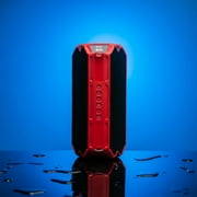 Altec Lansing HydraShock Everythingproof Portable Wireless Bluetooth Speaker, Red, 20 Hrs Playtime, IP67 Waterproof, LED Lights