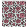 thumbnail image 2 of Ambesonne Aster Shower Curtain, Earth Tones Flower Petals Art, 69"Wx75"L, Mauve Taupe, 2 of 4
