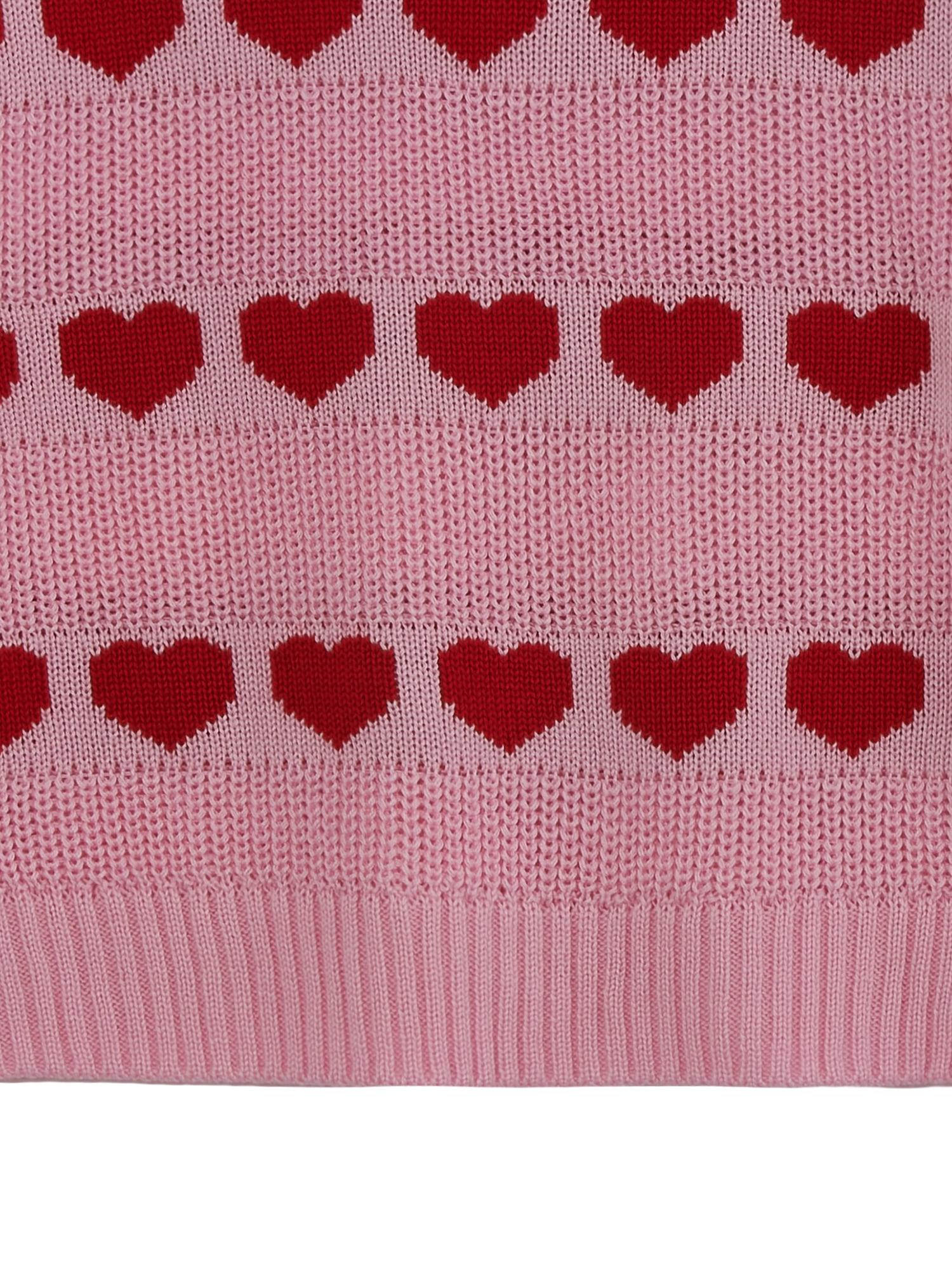 Way to Celebrate Girls Valentine's Day Sweater, Sizes 4-18