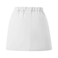 thumbnail image 5 of QTBIUQ Girls Cargo Skirt Elastic Waist A-Line Short Skirt with Pockets Casual Summer Skirt, 5 of 9