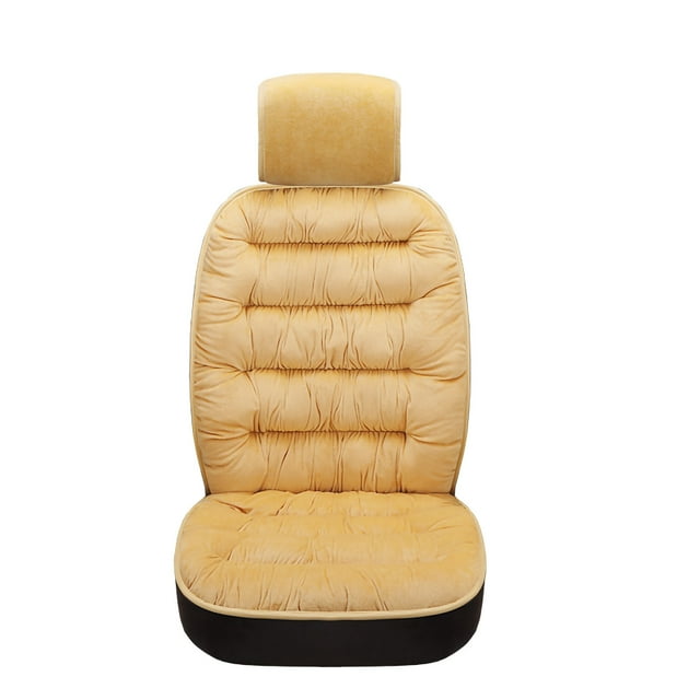 IROINID Warm Plush Car Seat Cover Front Rear Pad Cushion Auto Protector for Winter, Soft