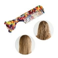 thumbnail image 5 of Unique Bargains 1 Pc Cute Cartoon Anti-Static Handle Hair Comb Assorted Color Acetate Sheet, 5 of 5