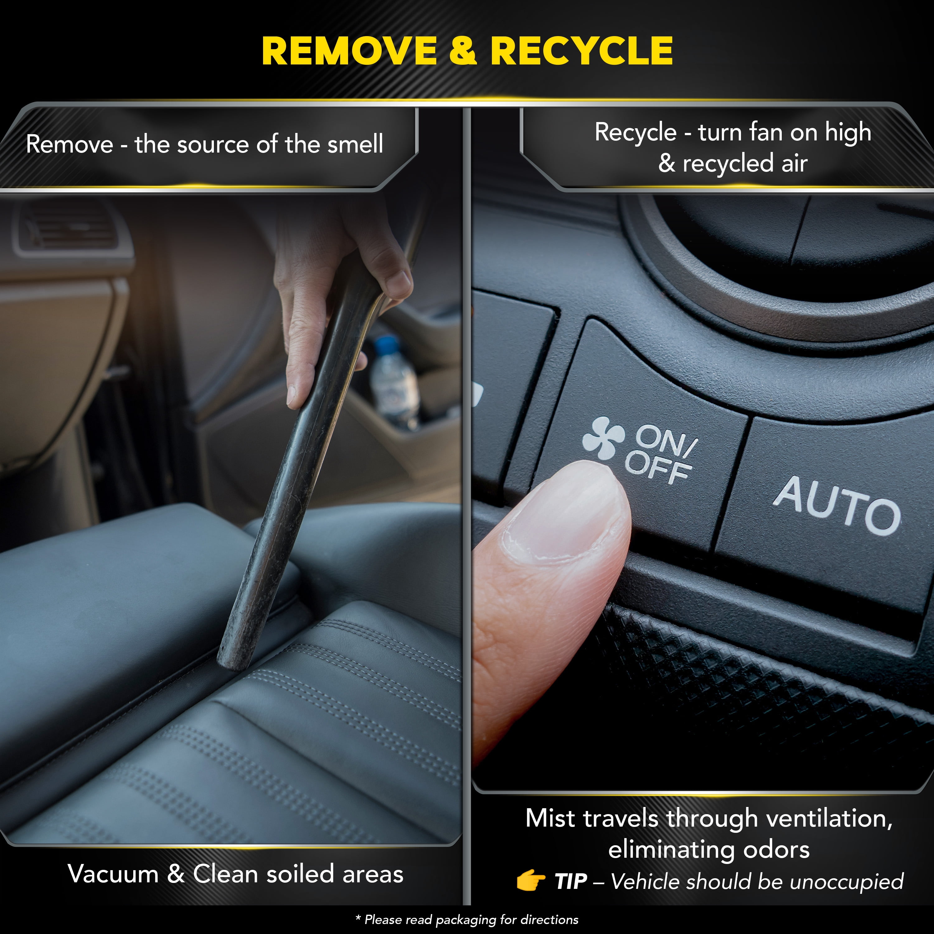 Meguiar's Whole Car Air Refresher, Odor Eliminator Spray Eliminates Strong  Vehicle Odors, Summer Breeze – 2 Oz Spray Bottle