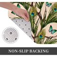 thumbnail image 3 of Front Door Mat Butterfly Peacock Feathers Bedroom Entryway Rug Non-Slip Washable Indoor Carpet Doormat Decorative Low Profile Area Rug for Home Living Room Bedroom Laundry Floor Decor, 24 x 16 Inch, 3 of 7