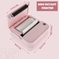 thumbnail image 2 of MesaSe Mini Pocket Printer Bluetooth Wireless Thermal Printer with 1 Roll Printing Paper Compatible with iOS and Android Portable Inkless Photos Printer for Printing Picture Label Note, 2 of 9