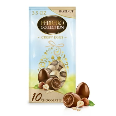Ferrero Collection Crispy Hazelnut Eggs, 10 Eggs Easter Candy for Baskets 3.5 oz