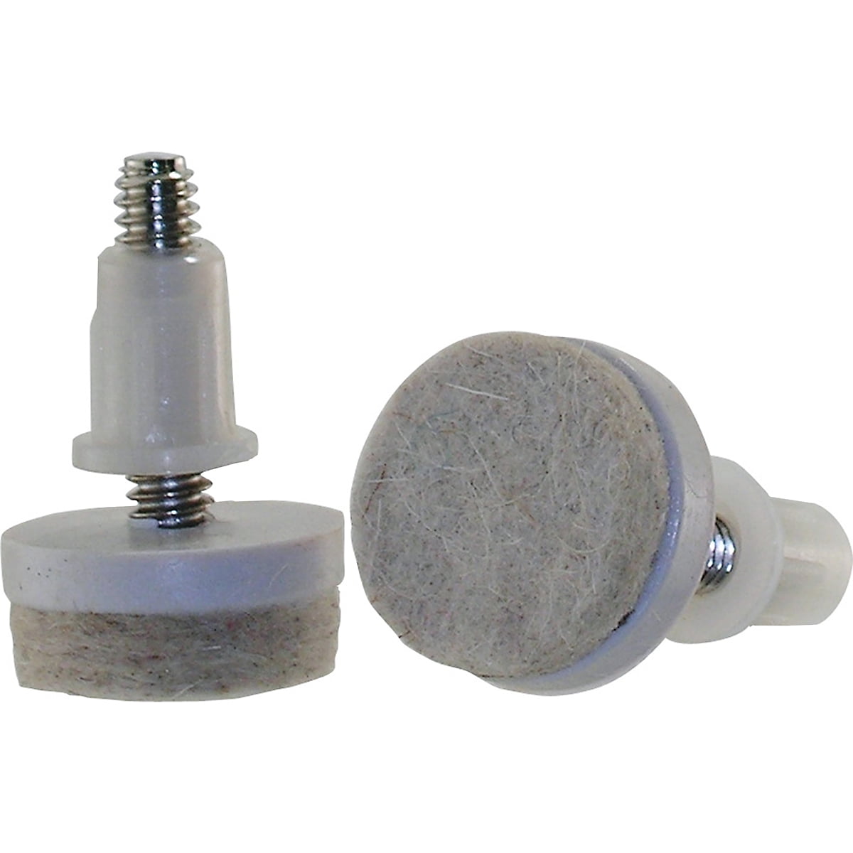 4 Non-swivel Threaded Glide Levelers with Metal Base 1" Stem 