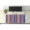 thumbnail image 2 of Abstract Computer Mouse Pad, Gradient Color Vertical Stripes Lines Art Retro Graphic Display, Rectangle Non-Slip Rubber Mousepad X-Large, 35" x 15" Gaming Size, Violet Blue Salmon, by Ambesonne, 2 of 2