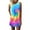 Yellow, variant on EGNMCR Tank Tops for Women Women's Daily Sleeveless T Shirt Dress Tie-dye Print Tank Mini Dress